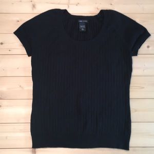 New York & Company Short Sleeve Sweater, Size L